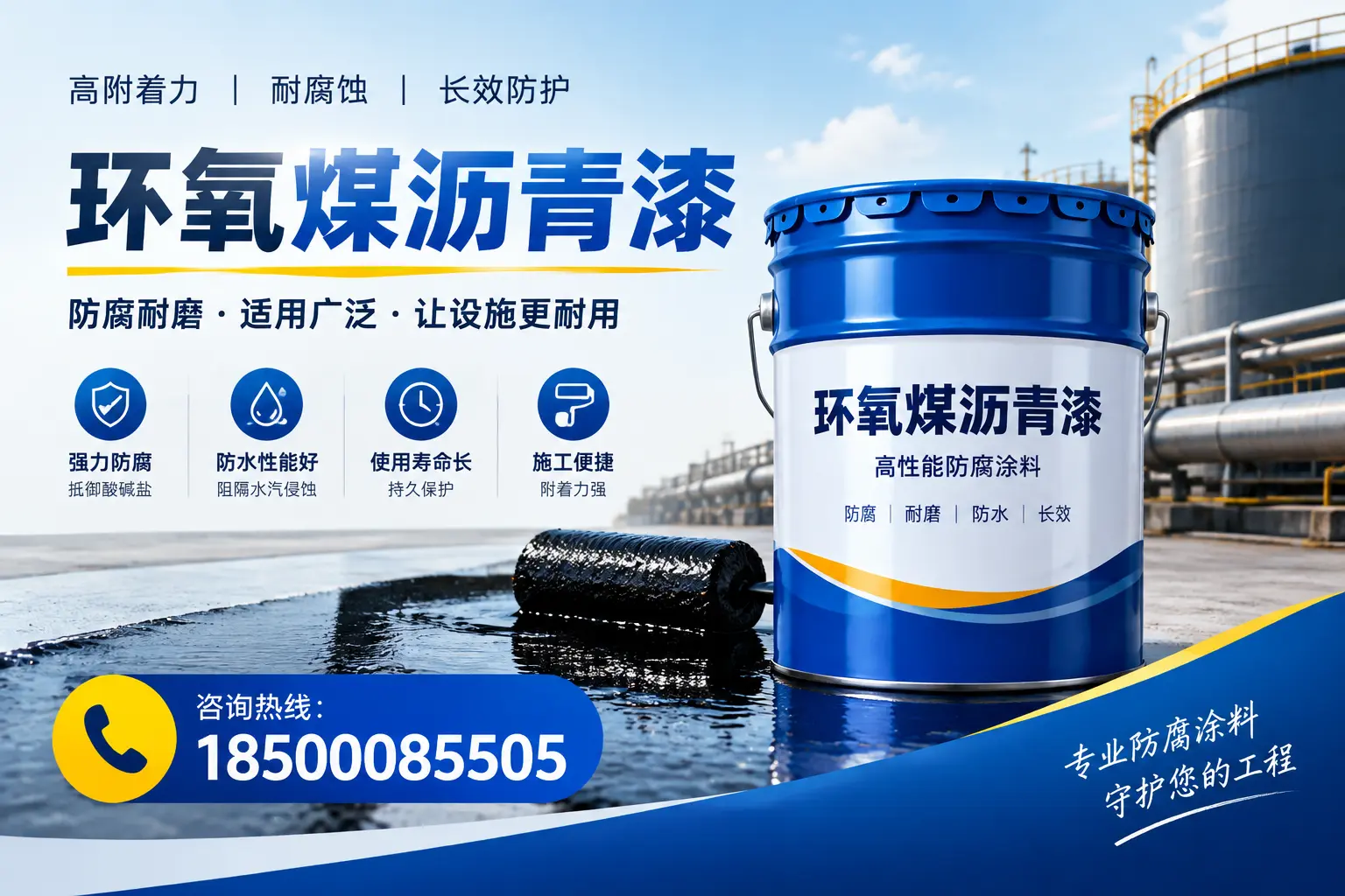 环氧煤沥青漆与其他涂料的对比分析,助力锡林郭勒企业决策